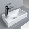 Раковина накладная Fancy Marble Ida 400, белый (1704101) На столешницу Прямоугольные