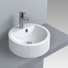 Раковина накладная Fancy Marble Renata 430, белый матовый (804103) На столешницу Круглые