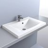 Раковина накладная Fancy Marble Lucia 700, белый (1306101) На столешницу Прямоугольные