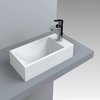 Раковина накладная Fancy Marble Martina 500, белый (5305101) На столешницу Прямоугольные