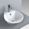 Раковина накладная Fancy Marble Nila 420, белый матовый (7305103) На столешницу, Подвесные Асимметричные