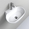 Раковина подвесная Fancy Marble Ruff 550, белый матовый (9406103) Подвесные Овальные