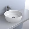 Раковина накладная Fancy Marble Silvia 400, белый (9204101) На столешницу Круглые