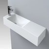 Раковина подвесная Fancy Marble Trill 800L, белый матовый (8708303) Подвесные Прямоугольные