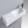 Раковина подвесная Fancy Marble Trill 800R, белый матовый (8708403) Подвесные Прямоугольные