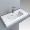 Раковина встраиваемая Fancy Marble Jody 800, белый (1608101) Встраиваемые сверху Прямоугольные