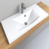 Раковина вбудована Fancy Marble Irwin 1000, білий матовий (1543) Вбудовувані зверху 