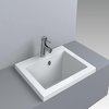Раковина встраиваемая Fancy Marble Tina 500, белый матовый (6805103) Встраиваемые сверху Прямоугольные