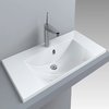 Раковина встраиваемая Fancy Marble Amelia 900c, белый матовый (709103) Встраиваемые сверху Прямоугольные