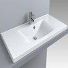 Раковина вбудована Fancy Marble Lucia 1000, білий (1310101) Вбудовувані зверху 