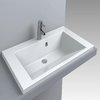 Раковина встраиваемая Fancy Marble Peggy 850, белый (3608101) Встраиваемые сверху Прямоугольные