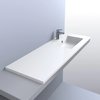 Раковина встраиваемая Fancy Marble Linda 1500 R, белый (9515301) Встраиваемые сверху Прямоугольные