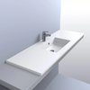 Раковина встраиваемая Fancy Marble Linda 1500, белый (9515101) Встраиваемые сверху Прямоугольные