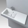 Раковина встраиваемая Fancy Marble Peggy 1250 L, белый (3613301) Встраиваемые сверху Прямоугольные