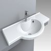 Раковина встраиваемая Fancy Marble Lena 1050, белый матовый (1410103) Встраиваемые сверху Круглые, Прямоугольные