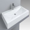 Раковина накладная Fancy Marble Lily 900, белый (4209101) На столешницу, Подвесные Прямоугольные