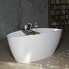 Ванна каменная 170х77 Fancy Marble Dolores, белый (14170001) Fancy Marble Овальные