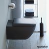 Підвісний безободковий унітаз Duravit Rimless Happy D. 2 з кришкою Soft close (2222098900 + 0064591300) Підвісні 