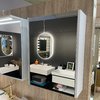 Дзеркальна шафка 45х70 см Fancy Marble NOA, білий матовий (NOA 450 М) Fancy Marble Дзеркальні шафи