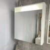 Дзеркальна шафка 60х70 см з LED підсвічуванням Fancy Marble MC Santorini 600, білий матовий (MC Santorini з) Fancy Marble Дзеркальні шафи