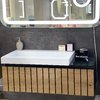 Мебельный комплект с тумбой 100 см Fancy Marble MIlos 460 и раковиной Crass 800 (MILOS 1000 С Cr80) Fancy Marble Мебельные комплекты