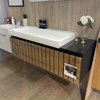 Меблевий комплект з тумбою 125 см Fancy Marble MIlos 460 і раковиною Ricco 1250 (MILOS 1250 м Ri125) Fancy Marble Меблеві комплекти