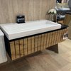 Мебельный комплект с тумбой 90 см Fancy Marble MIlos 460 и раковиной Ashley 900 (MILOS 900 С Ash90) Fancy Marble Мебельные комплекты