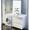 Мебельный комплект Fancy Marble Jamaica 1500 R/L с раковиной, белый матовый (Jamaica 1500 М) Fancy Marble Мебельные комплекты