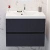 Мебельный комплект Fancy Marble Rodos 80 с раковиной Selina 800, графит матовый (ШН-Rodos 800 С Do) Fancy Marble Мебельные комплекты