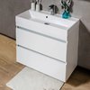 Мебельный комплект Fancy Marble Sherman 70 с раковиной Signe 700, белый (Sherman 700 Б Si) Fancy Marble Мебельные комплекты