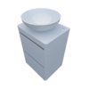 Мебельный комплект Fancy Marble Fiji 50-2 с раковиной Mona 420, белый матовый (fiji-50-2 М Mo) Fancy Marble Мебельные комплекты