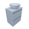 Мебельный комплект Fancy Marble Fiji 60-2 с раковиной Mona 420, белый (fiji-60-2 Б Mo) Fancy Marble Мебельные комплекты