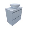 Мебельный комплект Fancy Marble Fiji 70-2 с раковиной Mona 420, белый (fiji-70-2 Б Mo) Fancy Marble Мебельные комплекты