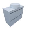 Меблевий комплект Fancy Marble Fiji 90-2 з раковиною Diana 420, білий (fiji-90-2 б Di) Fancy Marble Меблеві комплекти
