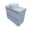Меблевий комплект Fancy Marble Fiji 90-2 з раковиною Diana 420, білий матовий (fiji-90-2 м Di) Fancy Marble Меблеві комплекти