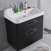 Мебельный комплект Fancy Marble Devon 80 с раковиной Carla 800, графит матовый (ШН-Carla С) Fancy Marble Мебельные комплекты