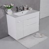 Мебельный комплект Fancy Marble Bermuda 2 с раковиной Amelia 900c, белый (Bermuda-2 Б Am) Fancy Marble Мебельные комплекты