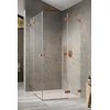 Душевая кабина Radaway Essenza Pro Brushed Copper KDD 90Lx80R (10096090-93-01L+10096080-93-01R) Прямокутні Прозоре