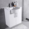Мебельный комплект Fancy Marble Ibiza 60 с раковиной Comfort 612, белый (ШН-612 Б) Fancy Marble Мебельные комплекты