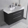 Меблевий комплект Fancy Marble Sumatra 98-2 з раковиною Carme 980, графіт матовий (ШН-Sumatra 98-2 з) Fancy Marble Меблеві комплекти