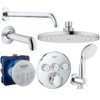 Термостатическая душевая система для ванны Grohe Grohtherm SmartControl, хром (UA3461402L) Душевые комплекты (системы) Хром