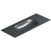 Керамічна раковина 125х50 см Catalano Horizon, Nero satinato (1125hzns) Вбудовувані зверху, Підвісні 