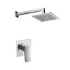 Душевая система Paffoni Shower, верхний душ 200х200 мм, хром (KITTI010CR/M) Душевые комплекты (системы) Хром