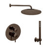 Душевой комплект Paffoni Shower, верхний душ d 300 мм, черный никель (KITLIG018NKN300) Душевые комплекты (системы) Черный никель