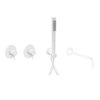Душевой комплект для ванны Paffoni Shower, с изливом 248 мм, белый матовый (KITLIG011BO248) Душевые комплекты (системы) Белый матовый