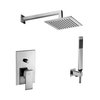 Душевая система Paffoni Shower, верхний душ 200х200 мм, хром (KITEL015CR) Душевые комплекты (системы) Хром
