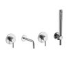 Душевой комплект скрытого монтажа для ванны Paffoni Shower, нерж. сталь (KITLIG010ST175) Душевые комплекты (системы) Нерж. сталь