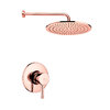 Душевая система Paffoni Shower, верхний душ d300 мм, розовое золото (KITLIG011ROSE300) Душевые комплекты (системы) Розовое золото