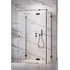 Душова кабіна Radaway Essenza Pro Black KDJ+S 120Rx75 Прямокутні Прозоре