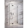 Душевая кабина Radaway Essenza Pro Black KDJ+S 100Lx100 (10097310-54-01L+10098100-01-01+10098100-01-01) Квадратные Прозрачное